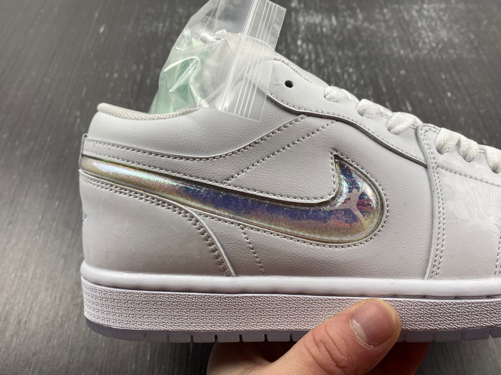 air jordan 1 low gs glitter swh fq9112-100