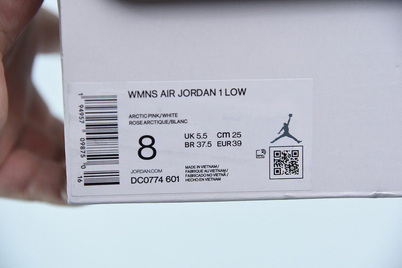 air jordan 1 low “pink gum” dc0774-601