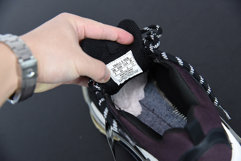 bc triple s trainer black burgundy white 536737 w09oh 1091