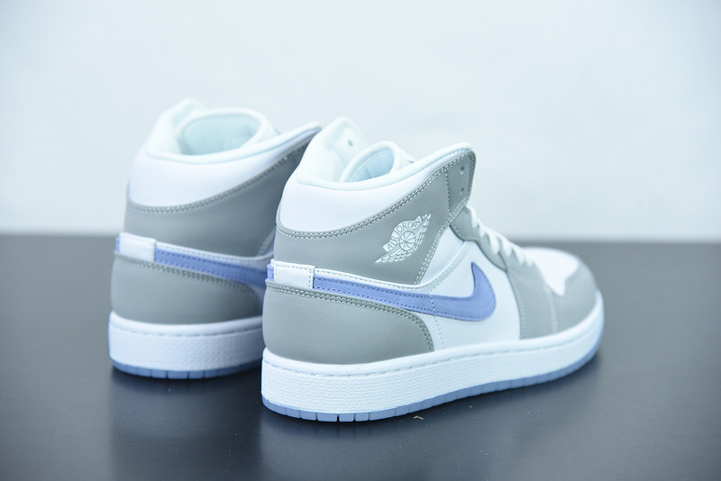 air jordan 1 mid grey blue bq6472-105