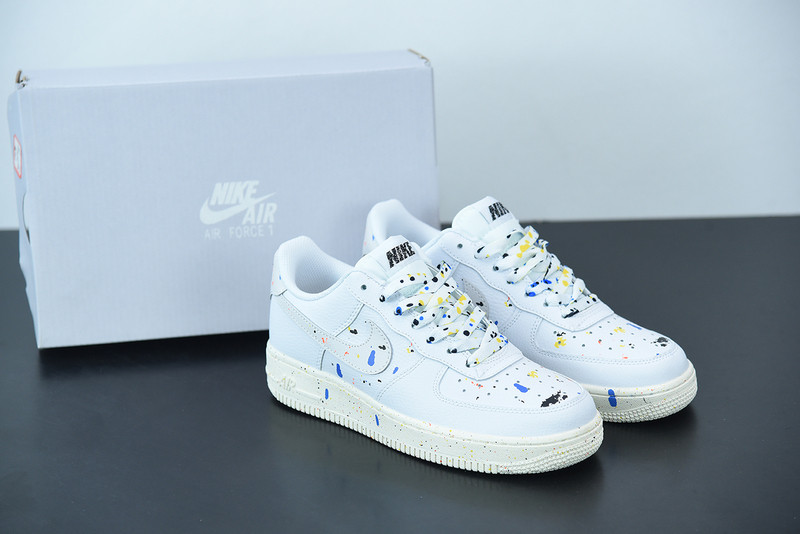 nike air force 1 low 07 lv8 paint splatter white cz0339-100