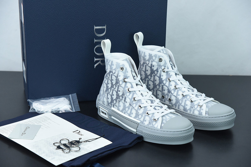 dio* b23 oblique high-top sneaker
