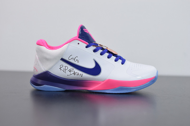 nike zoom kobe 5 protro white pink blue cd4991-600