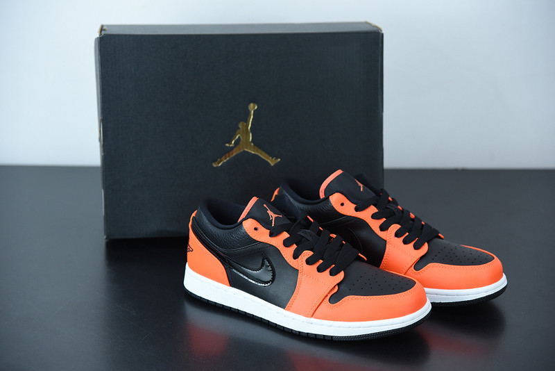 air jordan 1 low se black turf orange ck3022-008