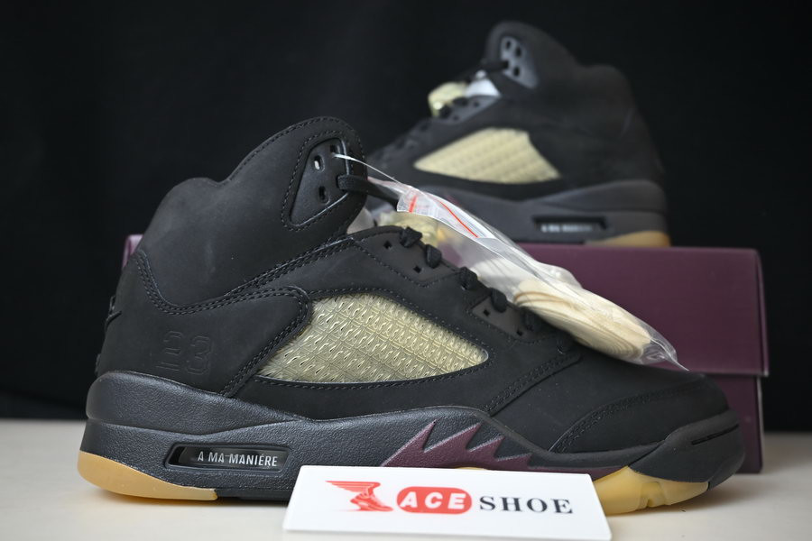 a ma maniÉre x air jordan 5 “black” fd1330-001