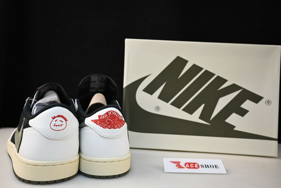 travis scott x air jordan 1 low og “olive” dz4137-106