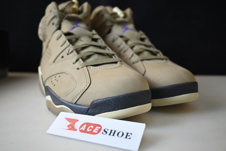 air jordan 6 gore-tex brown kelp fd1643-300