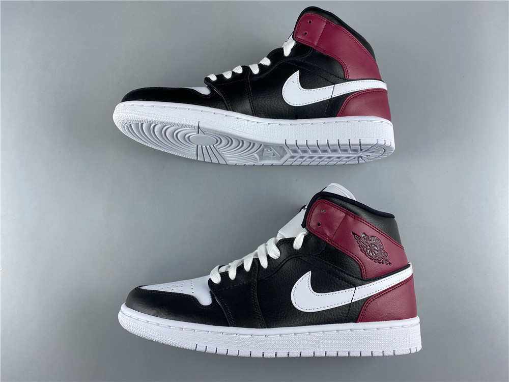 air jordan 1 mid “noble red” bq6472-016