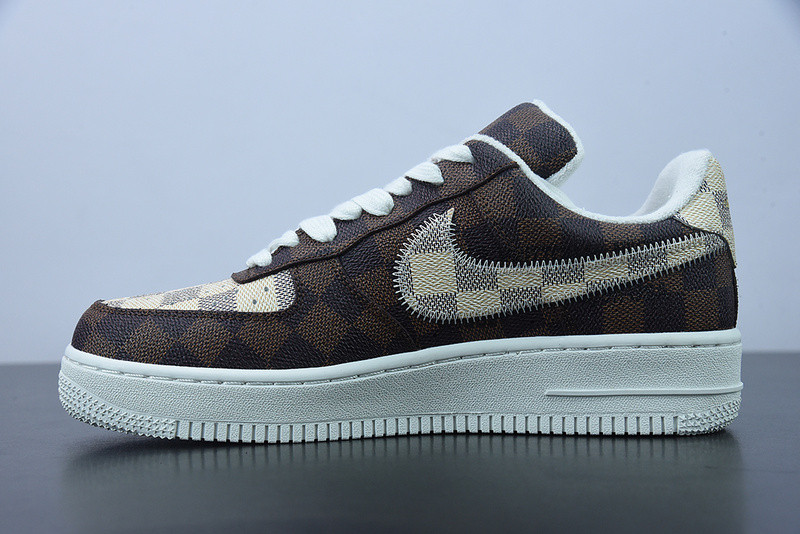 lvt x air force 1‘07 low "damier azur/brown/monogram