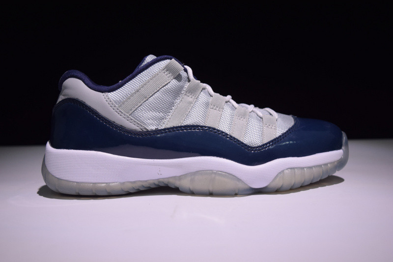 air jordan 11 retro low bg (gs) "georgetown" 528896-007