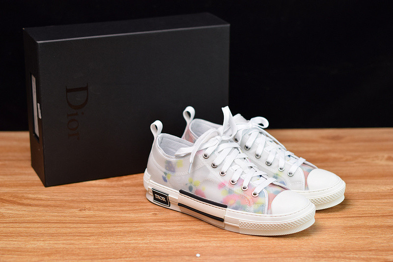 dio* b23 oblique low top sneakers t00853-1063