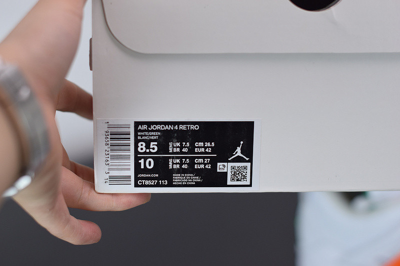 air jordan 4 “green metallic” ct8527-113