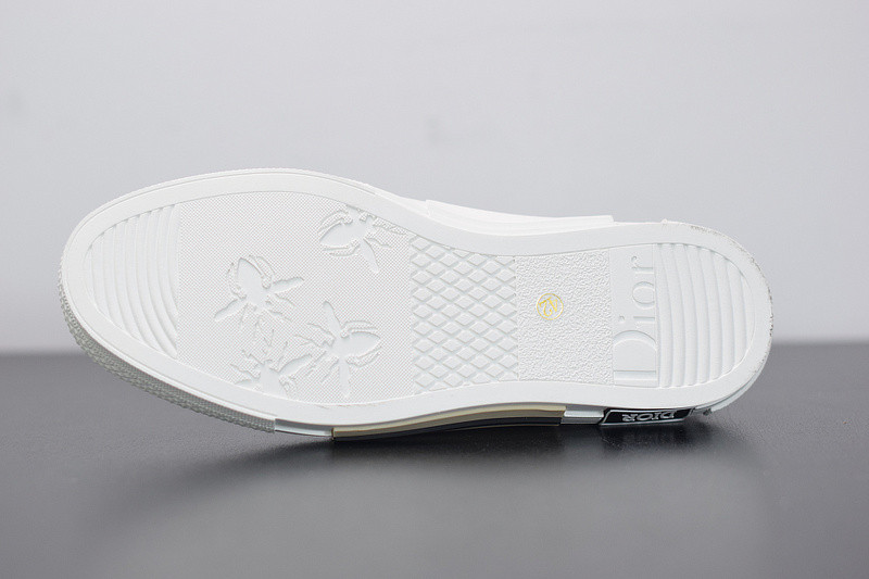 dio* b23 low-top sneaker in blue & red oblique