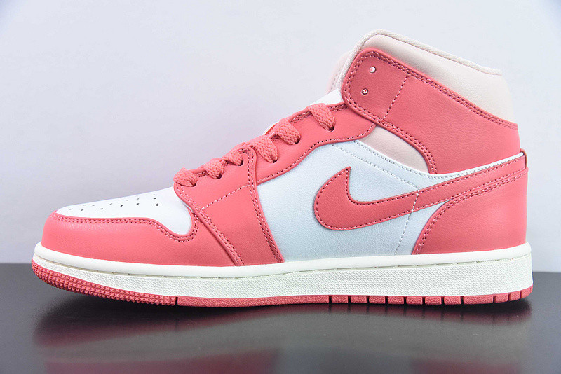 air jordan 1 mid "strawberries & cream" bq6472-186