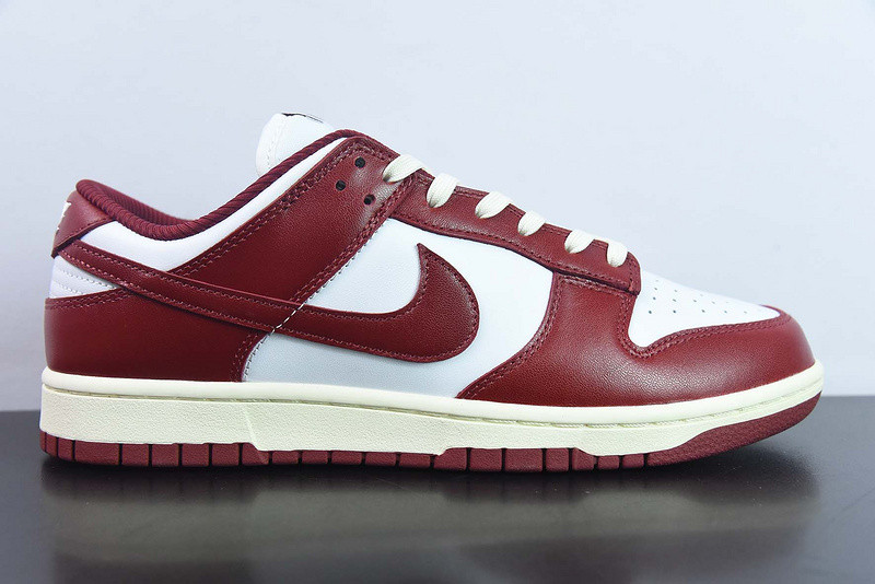 nike dunk low prm vintage team red (women''s) fj4555-100