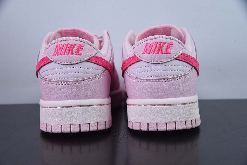 nike dunk low triple pink (gs) dh9765-600
