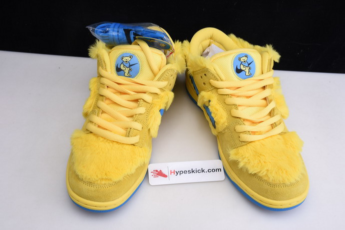 grateful dead x nike sb dunk low “yellow bear” cj5378-700