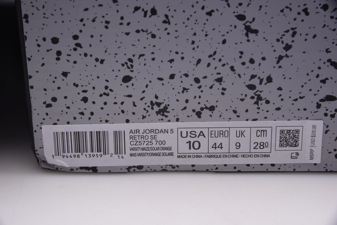 air jordan 5 “solar orange” cz5725-700